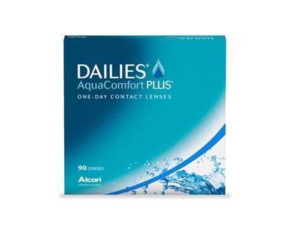 Lente de Contato Dailies Aqua Comfort Plus Grau Diário - 90PK