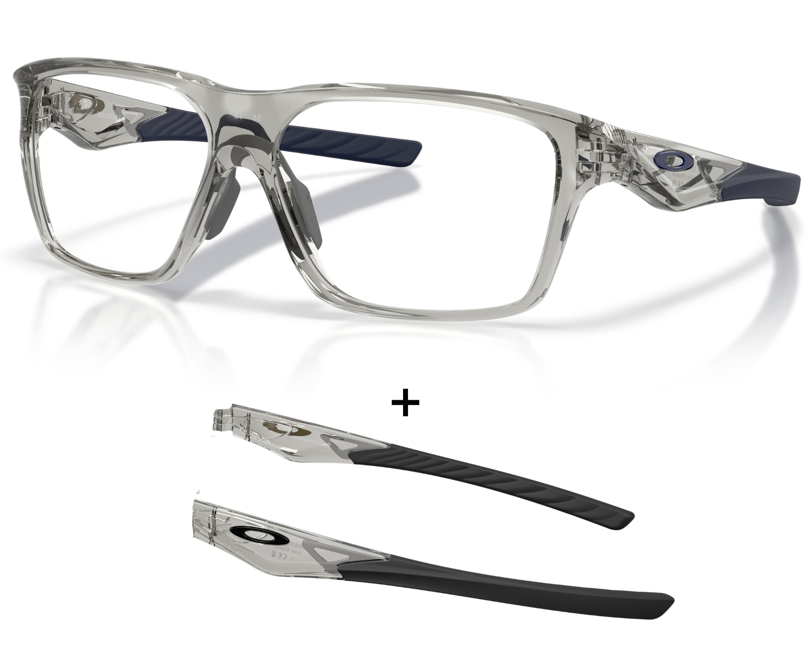 Óculos de Grau Oakley Versafuse SQ Grey Shadow Extra Temple OX8201