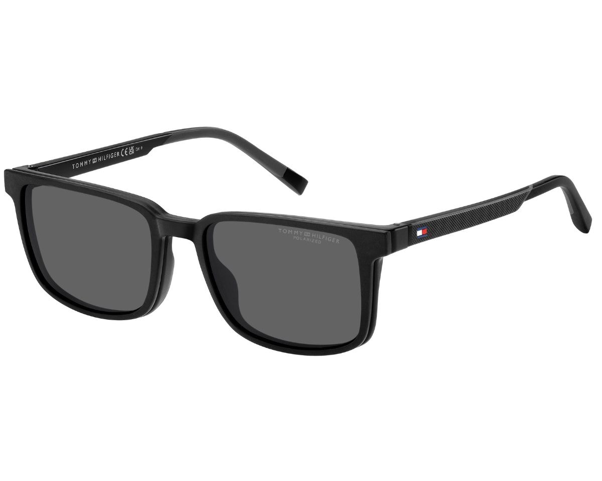 Óculos de Sol Tommy Hilfiger Polarizado Preto TH 2142/S 807-56 Óculos de Sol Tommy Hilfiger Polarizado Preto TH 2142/S 807-56