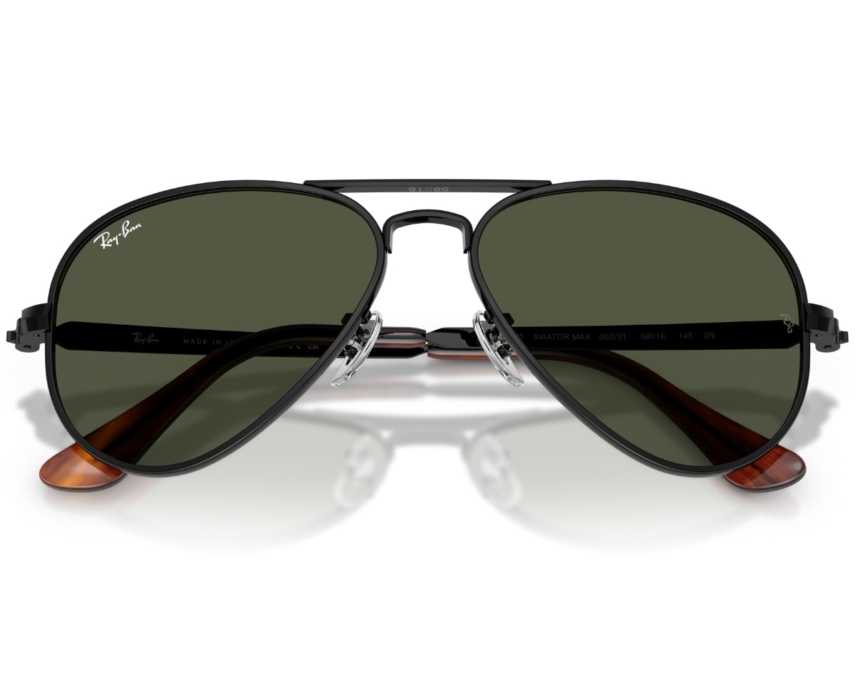 Óculos de Sol Ray Ban Aviator Max Preto RB3925 00231-62