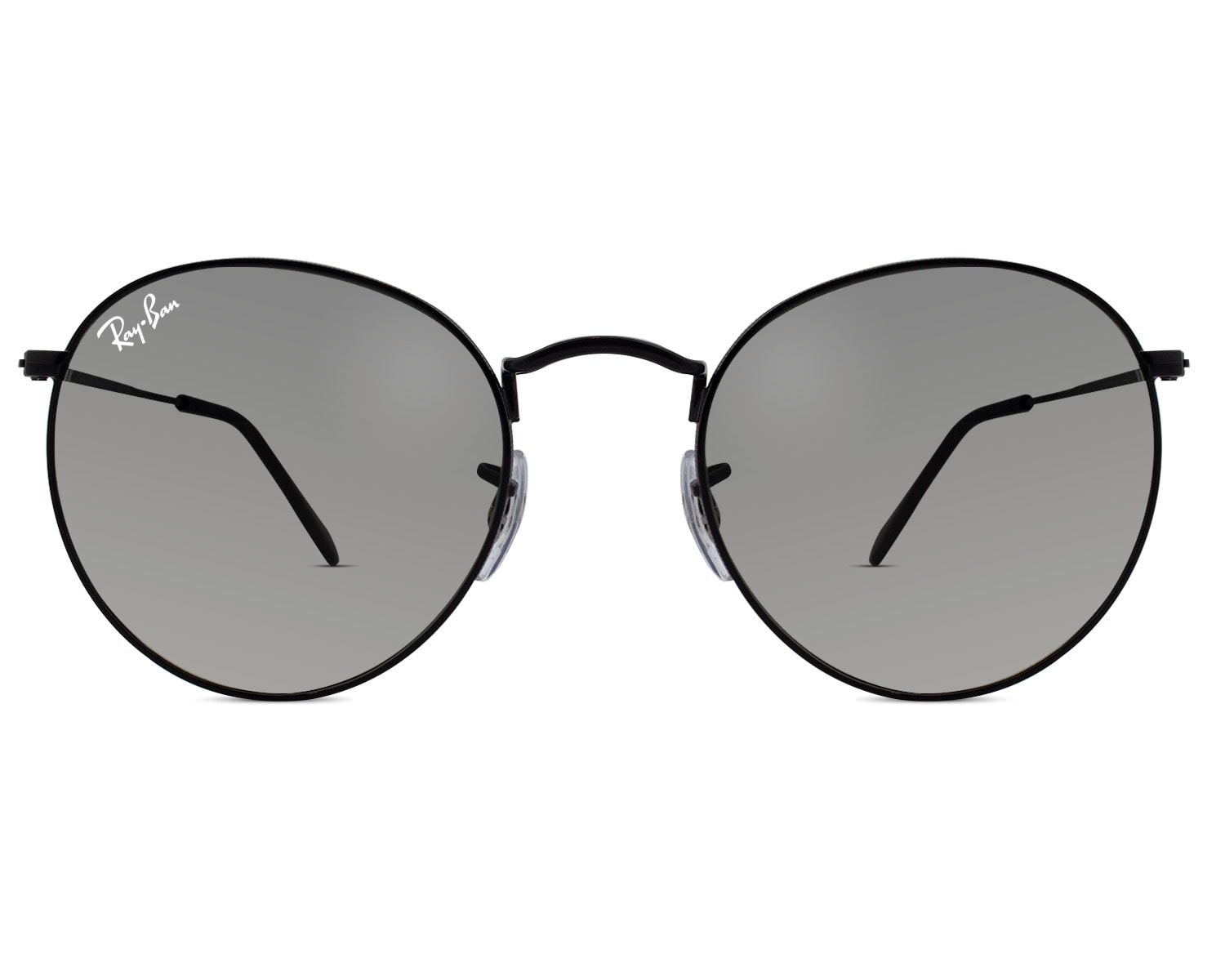 ray ban round flat